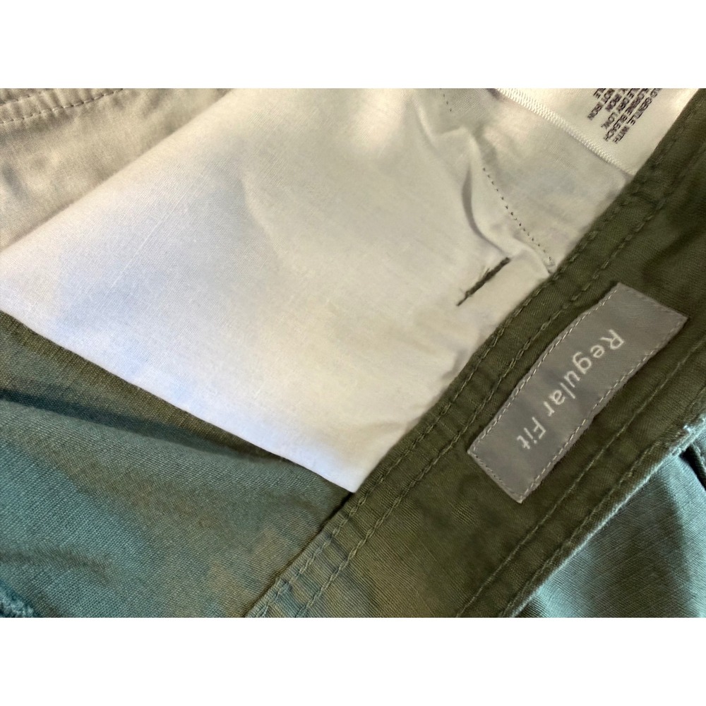 Columbia Cargo Shorts Mens 50 Olive Green Regular Fit Cotton Outdoor Hiking 8" - Picture 6 of 10